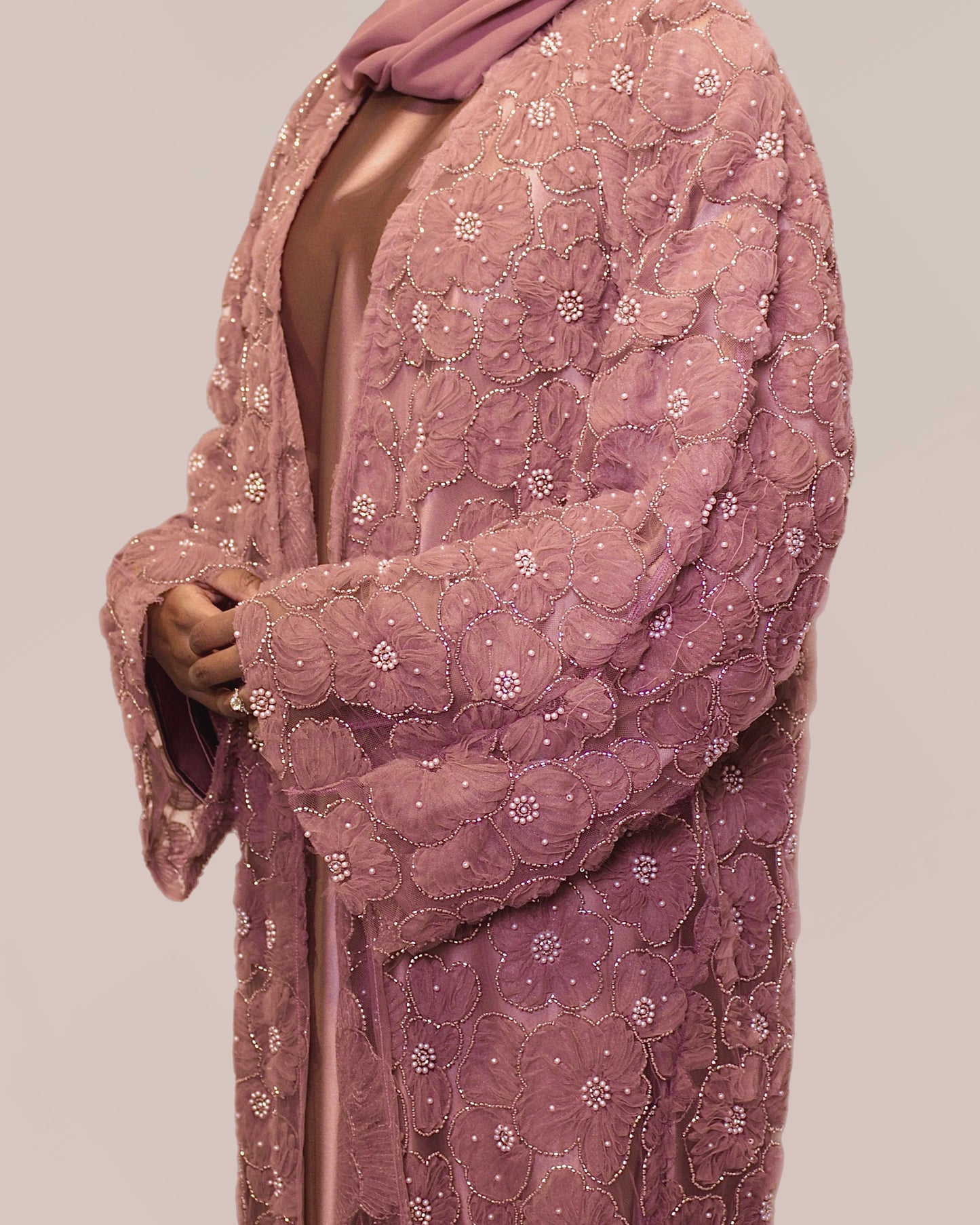 DUSTY PINK WARDAH ABAYA