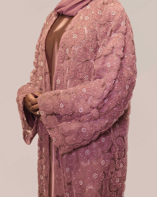 DUSTY PINK WARDAH ABAYA