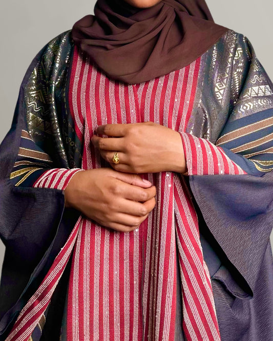 STRIPED MUMU ABAYA